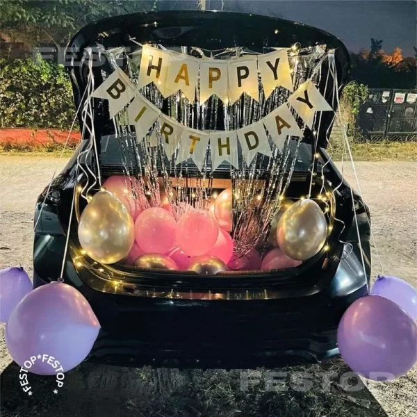 Surprise Birthday Car Decor
