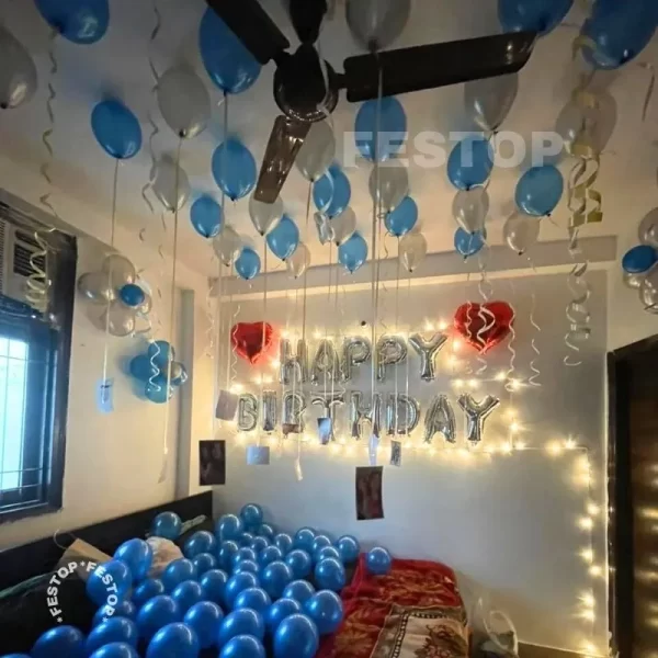 Birthday Room Decoration with Photos