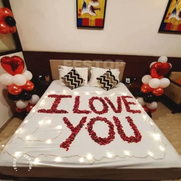 Love Proposal Bed Decor