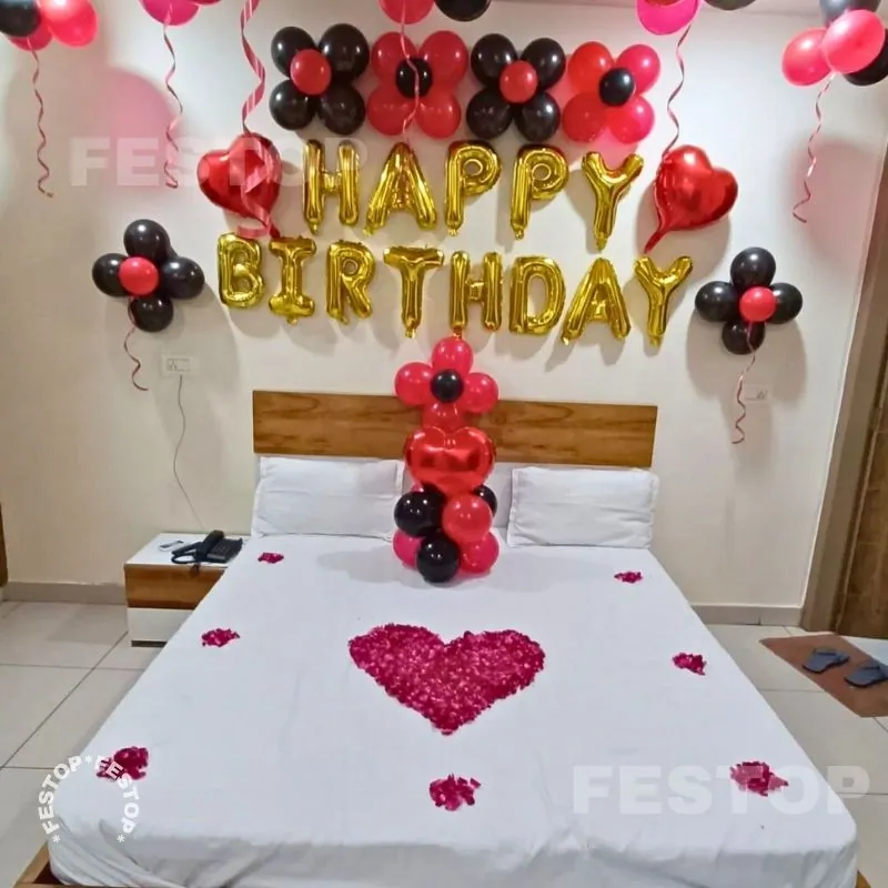 Hotel Room Birthday Decor in Delhi NCR, Noida, Ghaziabad FESTOP